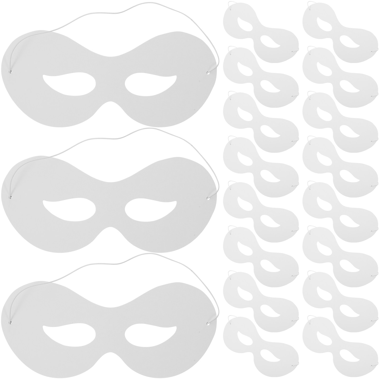 40 máscaras de papel branco pa - Art Craft With Paper avaliação e preço