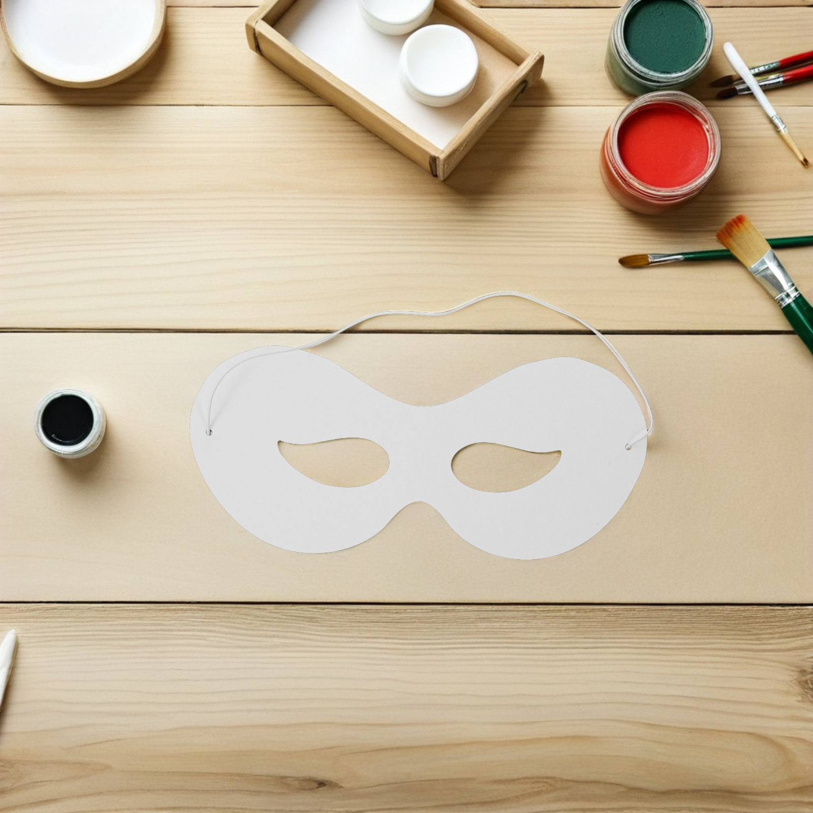 40 máscaras de papel branco pa - Art Craft With Paper avaliação e preço