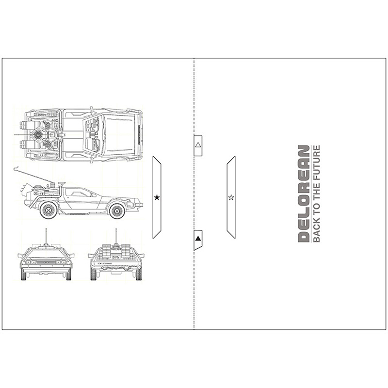 De volta para o futuro cartão  - Art Craft Cardboard avaliação e preço