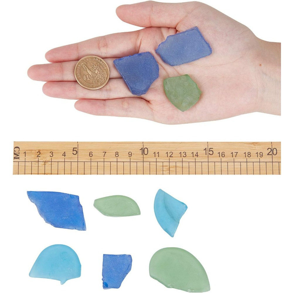 3 cores de vidro cobalto azul  - Art Craft Kit avaliação e preço