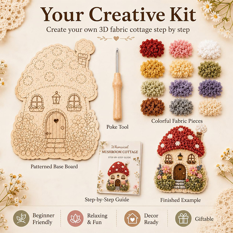 Kit DIY de Arte Poke 3D Casa C - Art Craft Kit avaliação e preço