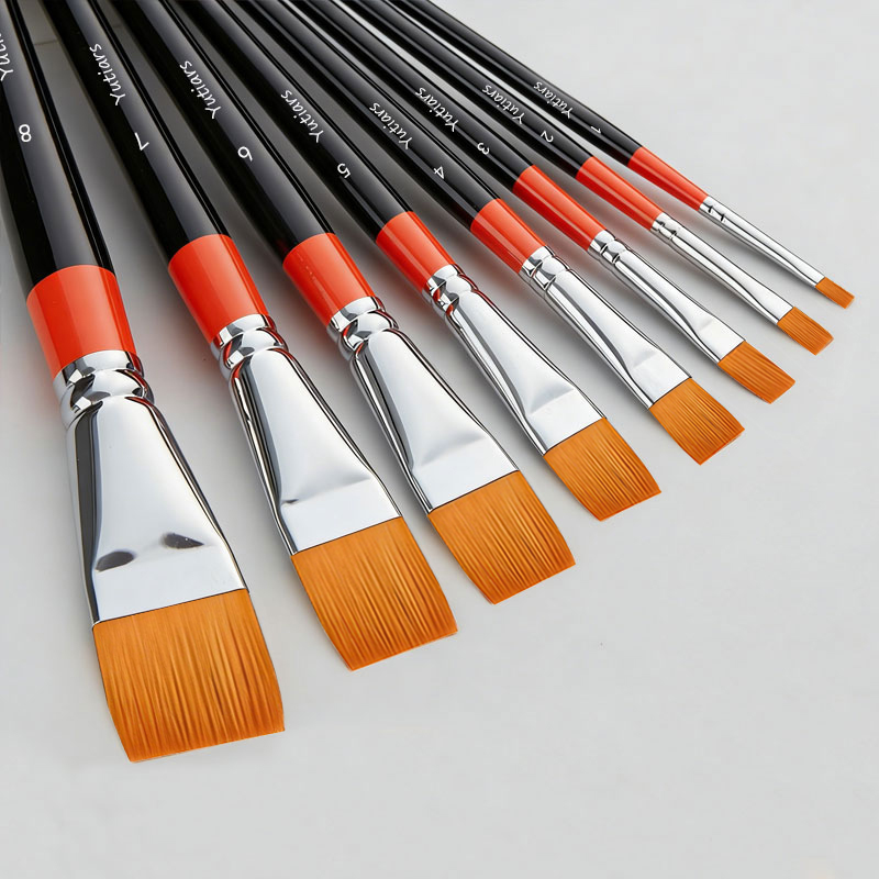 1 Pincel de Pintura Plano para - Gouache Paint Set avaliação e preço