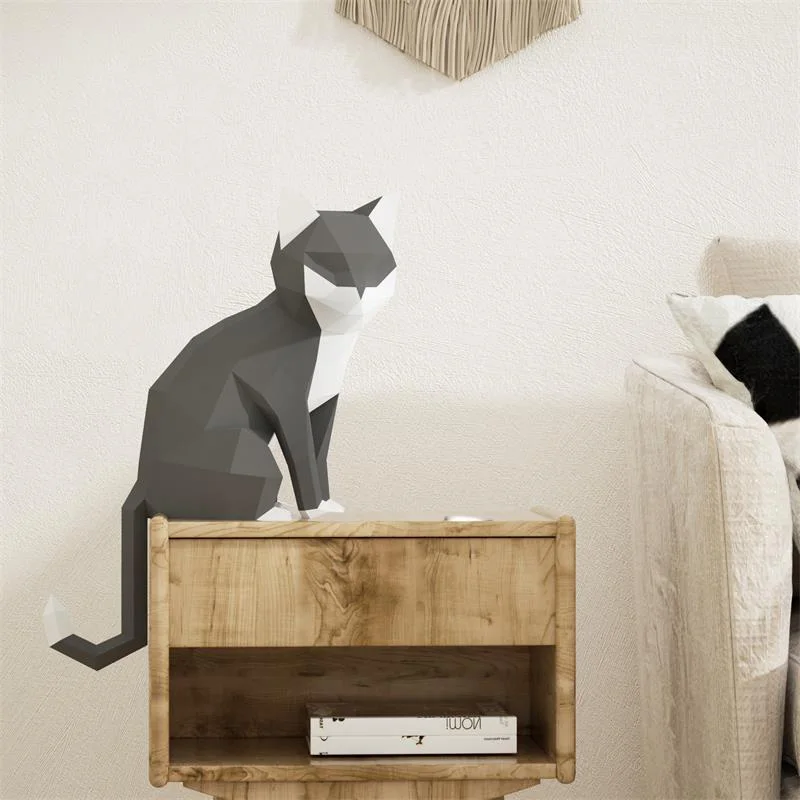 1 par amantes gato animal deco - Art Craft Cardboard avaliação e preço