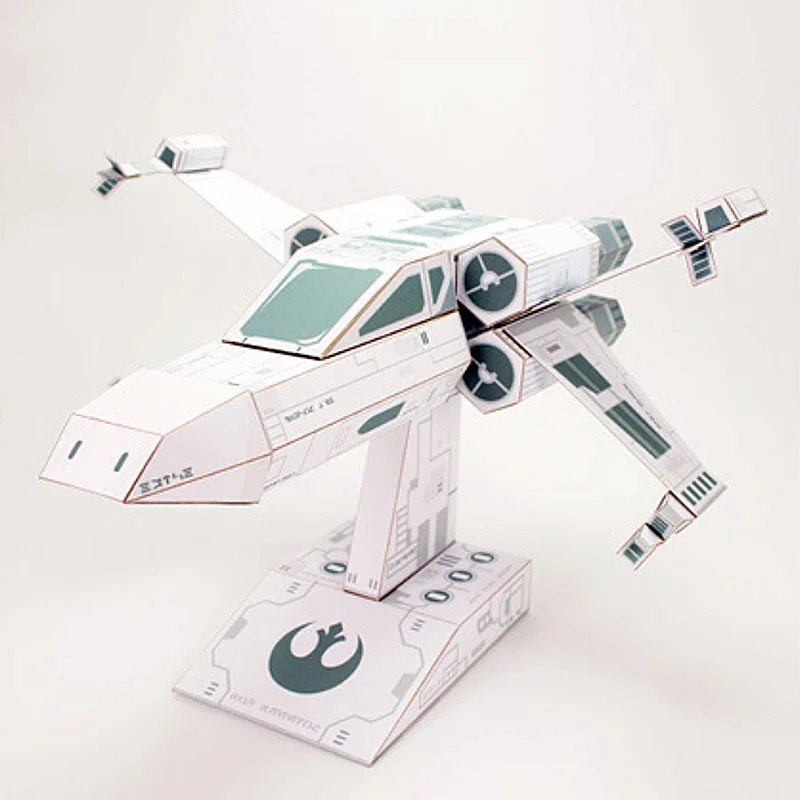 X-WING lutador modelo de papel - Art Craft Cardboard avaliação e preço